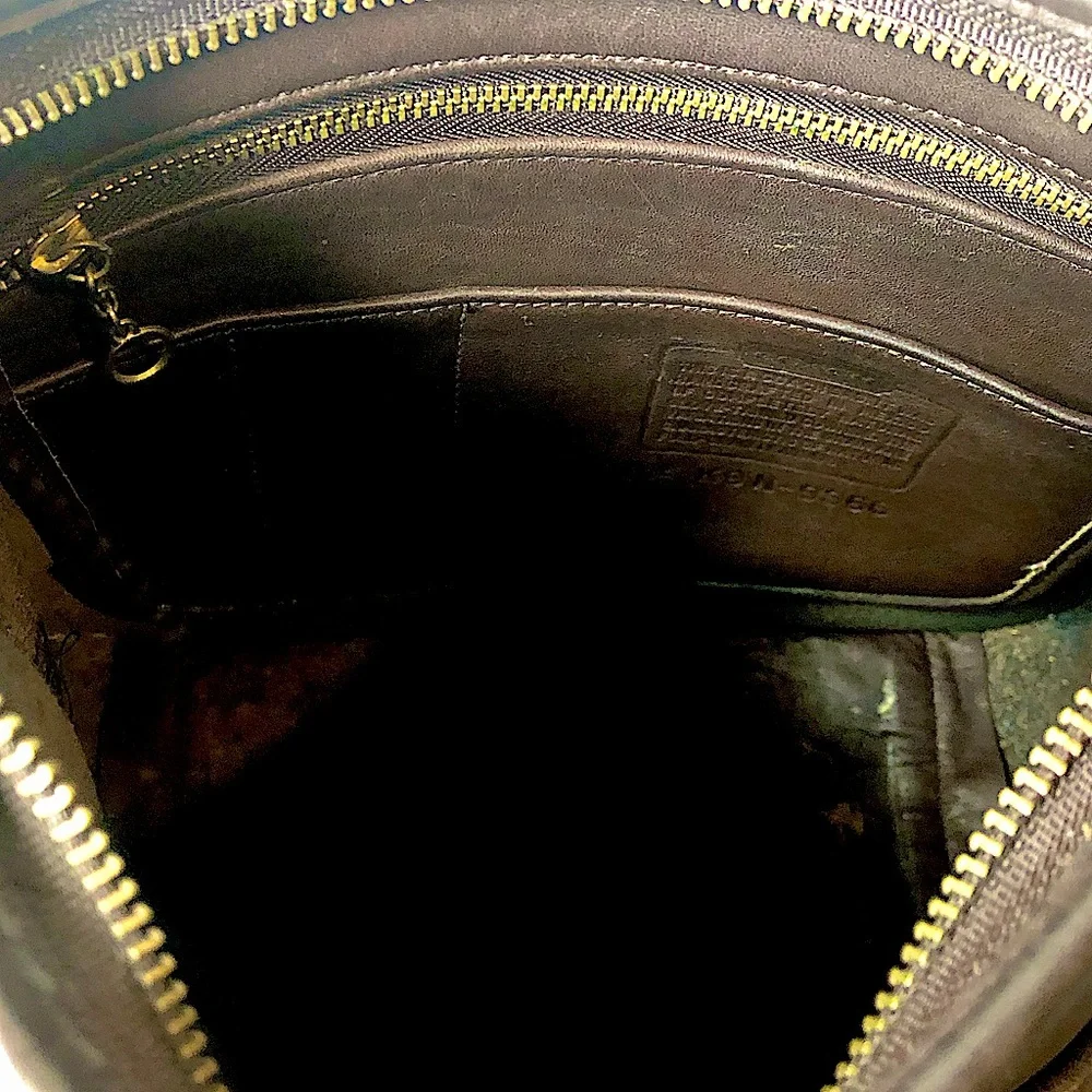 Vintage COACH Legacy Zip Mahogany Glove Tanned Crossbody Shoulder Bag 9966 COA - Picture 8 of 17